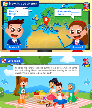 Frames of zoni kids lessons