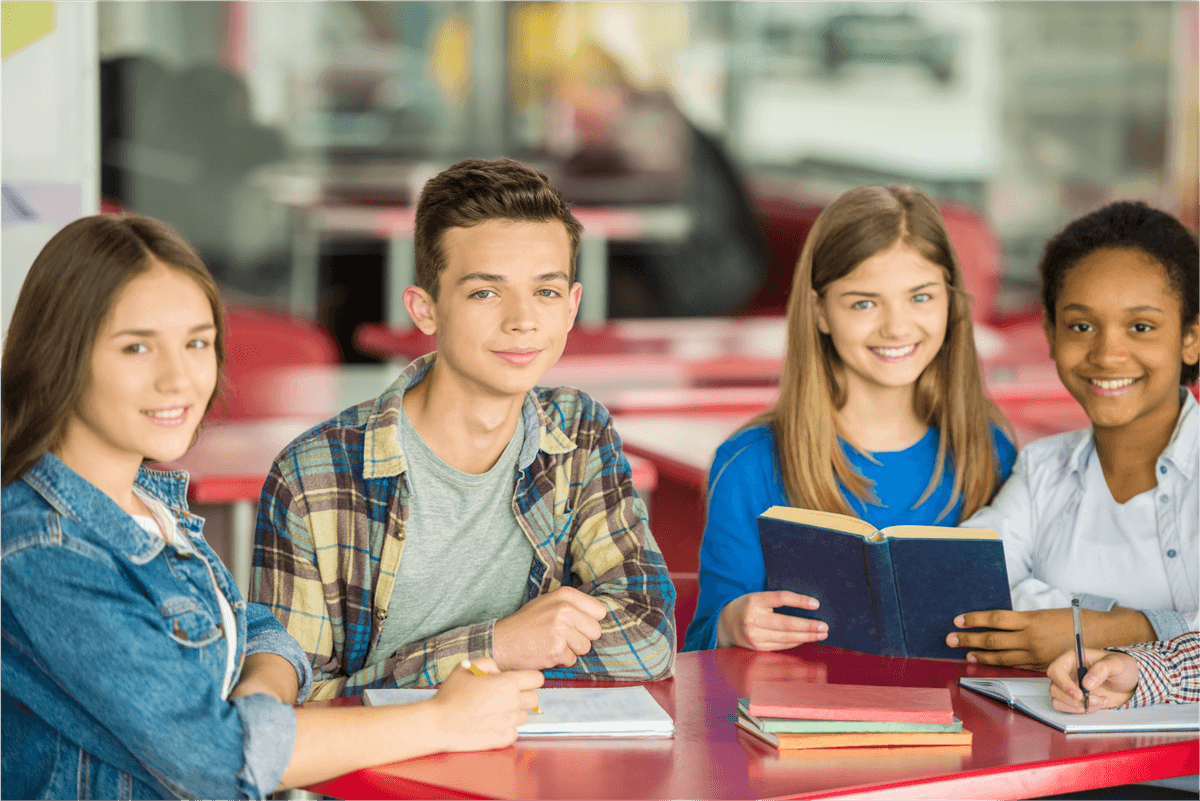 Kids learning together