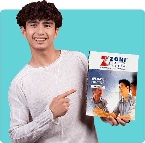 Boy holding a zoni book