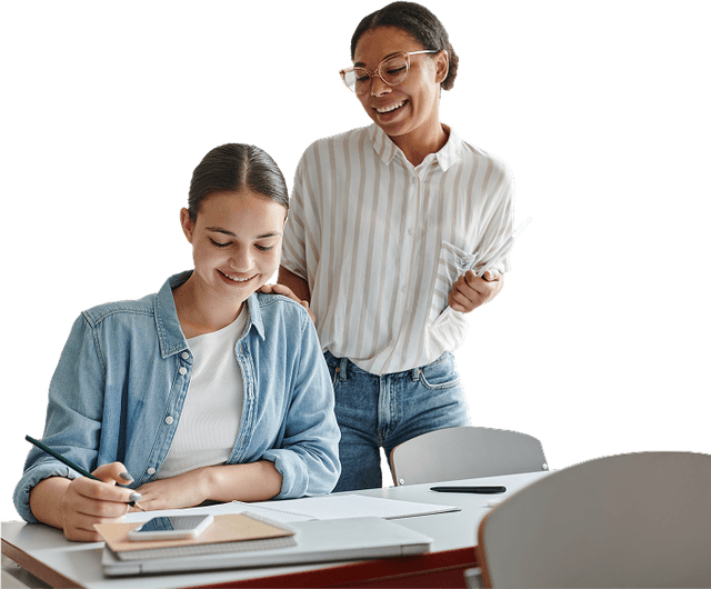 Student and teacher