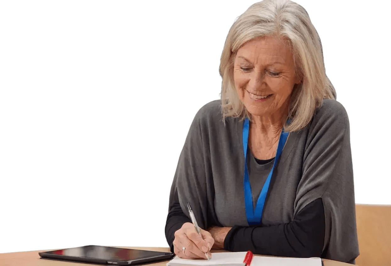 Adult Spanish student