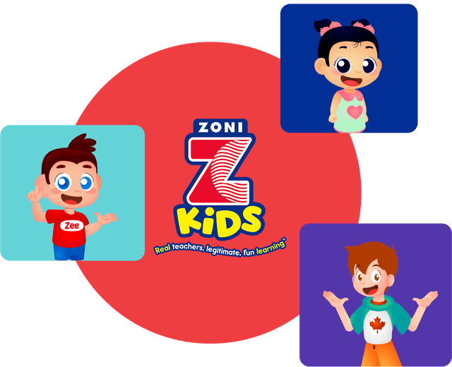 ZoniLive diverse group of young learners participating in ESL classes