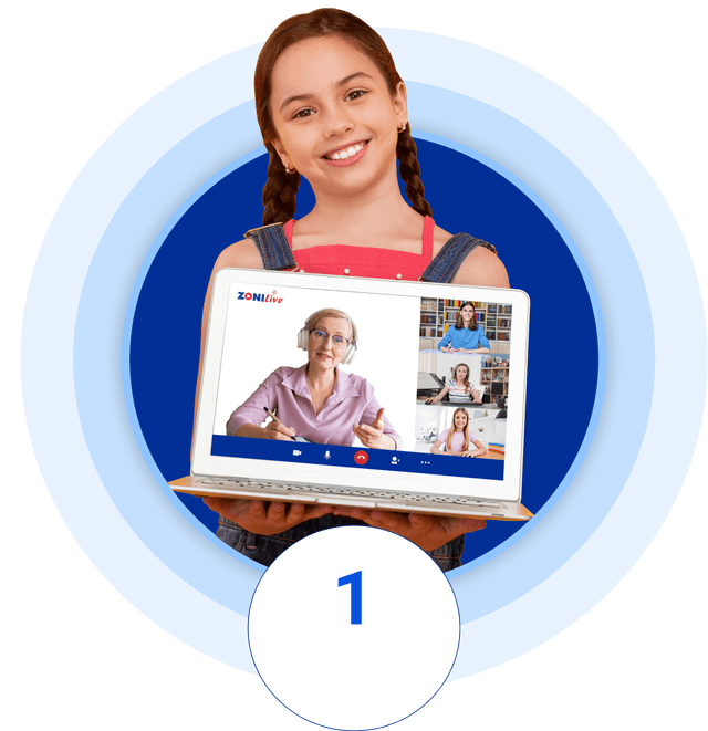 ZoniLive private classes panel highlighting personalized one-on-one online tutoring for effective learning