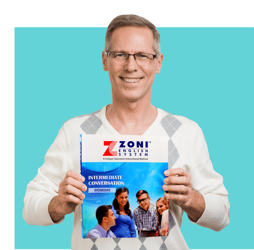 ZoniLive English class hero image showcasing an engaging online learning environment for language development